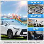 Custom Fit Windshield Sun Shade for Lexus NX 2022-2026 - Image 6