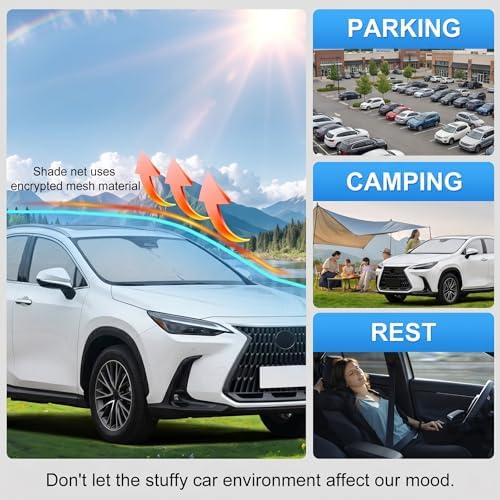 Custom Fit Windshield Sun Shade for Lexus NX 2022-2026 - Image 6