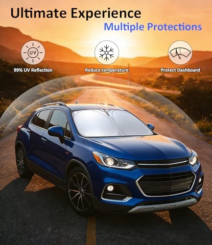 Windshield Sun Shade for 2013-2023 Chevy Trax Accessories - Image 3