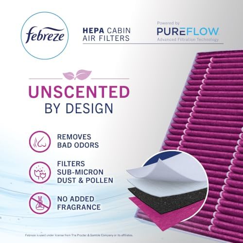 Febreze Odor Control HEPA Cabin Air Filter by PUREFLOW RZ18108H Fits 2018-2026 Chevrolet Equinox 1.5L - Image 4