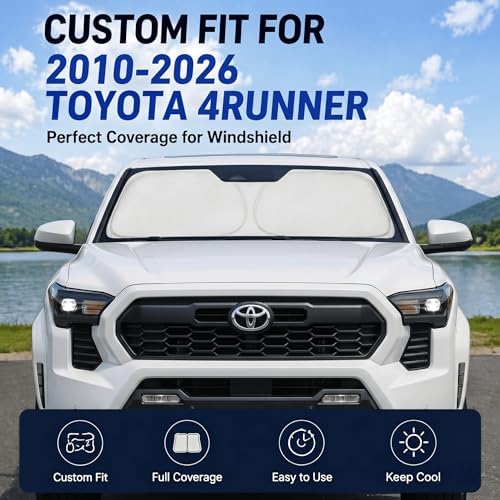 Custom Fit Windshield Sun Shade for Toyota 4Runner 2010-2026 - Image 2