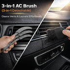 Car Detailing Kit 15PCS, Boar Hair Brushes,160g Gel, Swivel Glass Tool - Image 4