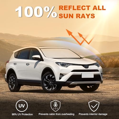 Foldable Front Windshield Sunshade fit for Toyota RAV4 2013-2018 - Image 3