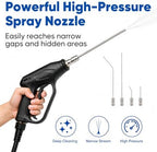 High Pressure Washer Nozzle Kit For Washing, Stainless Steel Flush Wand Extension Spray Tips, Quick-Connect For Ac Coil, Washing Machine, Water Heater And Appliance Cleaning - Image 4