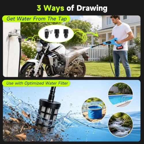 Cordless Portable Washer, Battery Operated Washer with 2x3.0Ah Batteries - Image 5