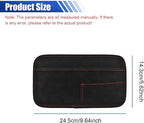 Car Seat Side Pocket Organizer, Suede Auto Door Storage Pouch, Mini Self-Adhesive Car Console Organizer, Universal Vehicle Cell Phone Holder for Key, Pen, Sunglasses(Black) - Image 2