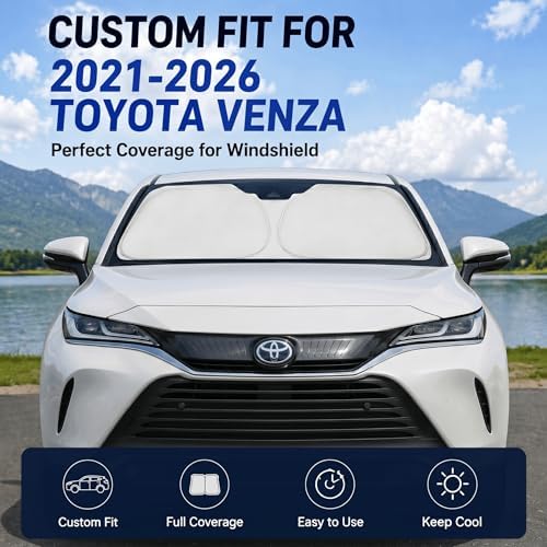 Windshield Sun Shade Sunshade for Toyota Venza 2021-2026 - Image 2