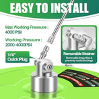 LidoDola 16'' Pressure Washer Surface Cleaner Green, Power Washer Accessory - Image 3