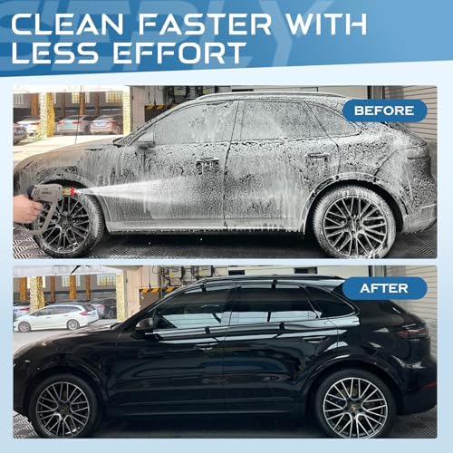 Pressure Washer Short Gun 5000 PSI with 5 Nozzle Tips, M22-14mm Fittings, Heavy Duty Power Washer Spray Gun with Ergonomic Handle for Car Wash, Detailing, and Cleaning - Image 3