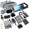 Car Cleaning Kit, Car Detailing Kit with Car Vacuum 8000PA High Suction, Car Interior Cleaning Supplies with Detailing Brushes, Windshield Cleaner Tool, Car Accessories for Men & Women by NIKCOSMK