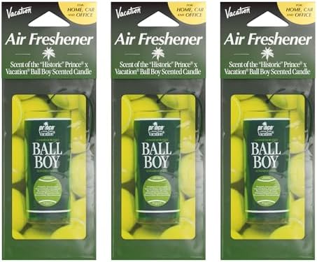 Vacation Car Air Freshener 3-Pack, Ball Boy Scent by Vacation