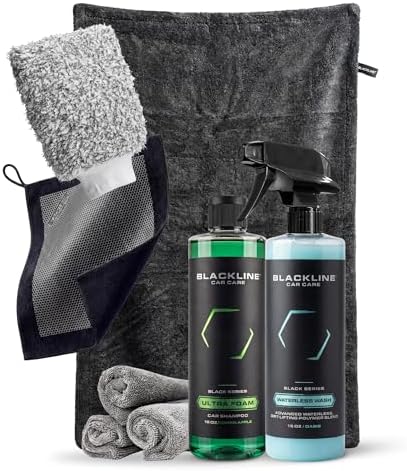 Blackline Clay Towel Kit Full Experience - Shampoo, Mitt, Towels & More by BlacklineCarCare
