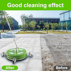 PWACCS 14" Pressure Washer Surface Cleaner with Wheels, Stainless Steel - Image 4