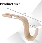 4PCS Car Seat Headrest Hook, Multi-Purpose Seat Back Hanger Purse Bag Handbag Organizer, Auto Interior Backseat Storage Hook Holder for Coat Hat Grocery Umbrella, Universal Fit (Beige) - Image 2