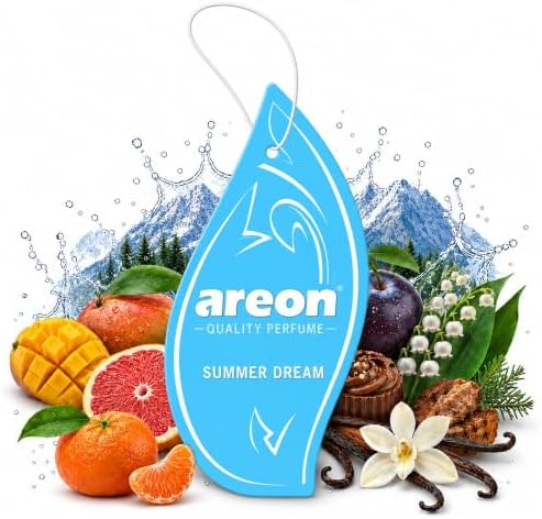 AREON MON MA18 Long Lasting Hanging Best Car Air Freshener Summer Dream Scent, 12 pack by AREON