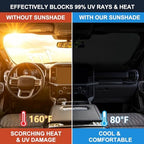 Windshield Sun Shade for Ford F-150 2021-2026 Accessories Foldable - Image 5