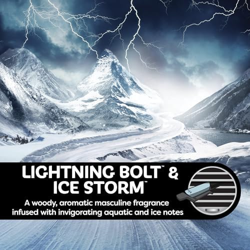 Refresh Your Car! Auto Vent Sticks (Lightning Bolt/Ice Storm Dual Scent, Pack of 6) - Image 3