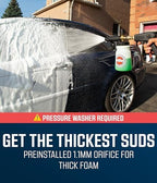 McKillans Foam Cannon for Pressure Washer (Wide Mouth) - Car Wash Snow Foam Cannon Lance Pressure Washer Soap Dispenser for Car Washing with Adjustable Thick Foam + 1/4 Quick Connector - Image 3
