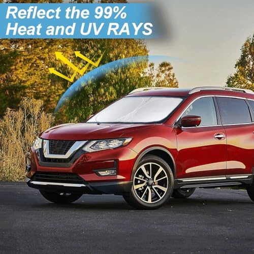 Windshield Sunshade for Nissan Rogue 3rd Gen 2021-2025 2026 Window Shade - Image 2
