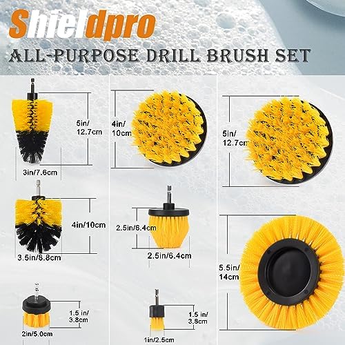 18 Pack Drill Brush Attachment Set, Power Cleaning Scrub Brushes for Drill, Extend Long Attachment, All Purpose for Car Detailing, Bathroom, Carpet, Tile Grout, Sinks, Corners - Image 5