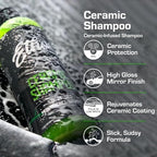 Ceramic Car Shampoo - Slick Ceramic Car Wash Soap for Coatings - pH-Balanced Car Wash Shampoo - Adds Hydrophobic Protection | Enhances Coatings, Waxes or Sealants | Incredible Shine (16oz - 2 Pack) - Image 2