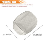 Luxury Faux Leather Car Seat Cover, Car Seats Cushion, Grey | Anti-Slip Waterproof Universal Front Bottom Seat Protector with Storage Pocket for Sedans, SUVs, Trucks, Triangular Pattern - Image 2
