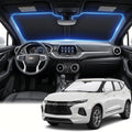 for Chevy/Chevrolet Blazer Windshield Sun Shade 2019-2023 Sunshade Front Window Shade Custom Fit Blazer Accessories Sun Visor Foldable Shade Blocks UV Rays Accessories by AuyNeas