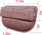 Seat Gap Organizer Car Seat Console Organizer Front Seat Side Storage Bag Center Console Side Pocket Car Seat Crevice Storage Seat Gap Filler Between Seat Storage Pouch(Brown) - Image 3
