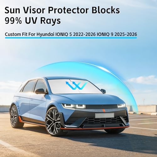 Windshield Sun Shade for Hyundai Ioniq 5/9 2022-2026 Sunshade - Image 2