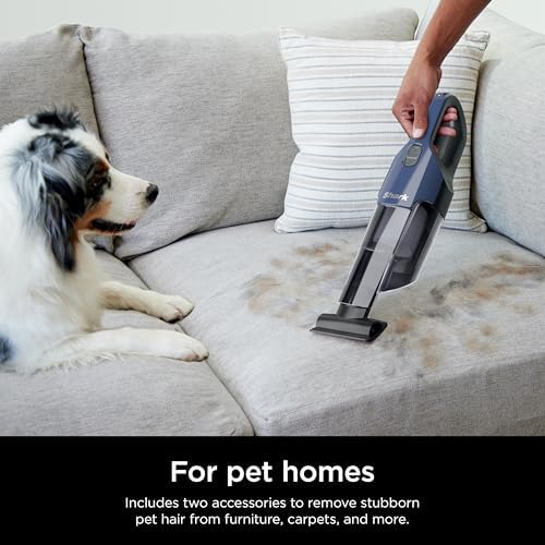 Shark Cyclone PET Handheld Vacuum, Navy Blue/Grey, CH701 - Image 3