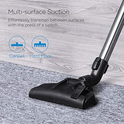 Eureka Canister Vacuum Cleaner, Household Vacuum for Home, Bagless Blue - Image 2