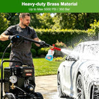 BEAR FORCE Brass Foam Cannon for Pressure Washer, Snow Foam Lance, Car Wash - Image 2