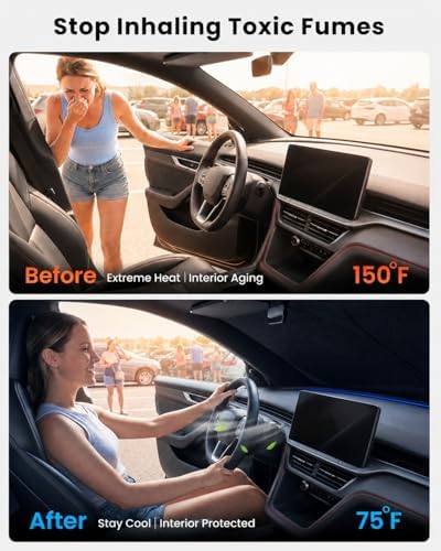 REEVAA Car Windshield Sun Shade for Ford Explorer 2026 - Image 2