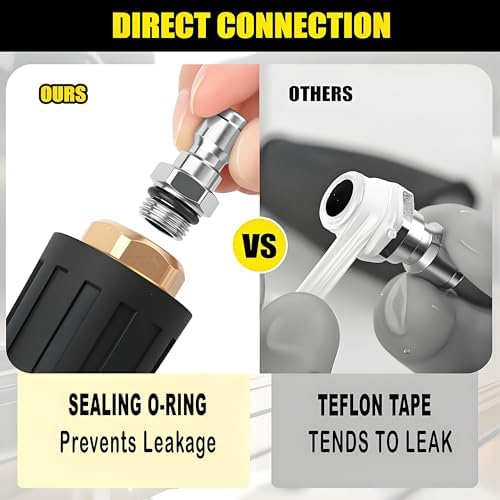 Selkie Turbo Nozzle for Pressure Washer, 4000 PSI Rotating Turbo Nozzle 1/4" Quick Connect, 7 Pieces Spray Nozzle Tips & Nozzle Holder, Additional 1.1 mm Orifice Nozzle - Image 5