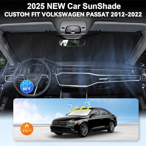Custom Fit Passat Windshield Sunshade for 2012-2022 Volkswagen VW Passat - Image 4