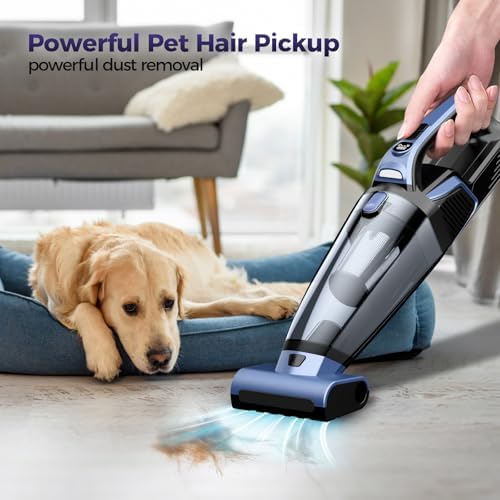 Pet Hair Handheld Vacuum Cordless: 20000PA Rechargeable Car Vacuum Cleaner - Image 3