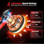 6 Inch Cordless Car Buffer Polisher With 2×4000mAh Batteries - Image 5