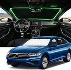 Windshield Sun Shade for 2019-2025 VW Jetta Compatible Accessories-4 Layers Custom Fit Foldable Front Window Sunshade Sun Visor Protector, Block UV Rays Keep Your Car Cooler by Unknown
