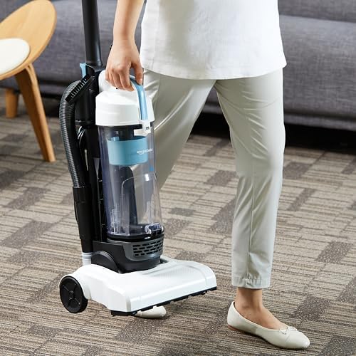 Amazon Basics Upright Bagless Vacuum Cleaner for Carpet and Hard Floors, Washable Filter, Crevice and Upholstery Tools, Detachable Handle, Lightweight, 1.7L Dust Cup, 25ft Cord, Black/White - Image 7
