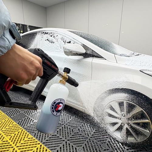 Tool Daily Short Pressure Washer Gun with Foam Cannon, Car Wash Brush - Image 3