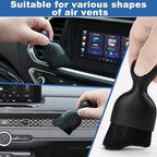 Windshield Cleaner Tool, 13Pcs Car Interior Cleaning Kit, Car Detailing Kit Interior Cleaner, Car Detailing Brushes, Car Cleaning Gel, Inside Cleaning Supplies Accessories for Women Men - Image 7