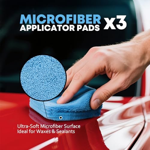 VCANENERGY Car Cleaning kit, Car Interior Detailing kit with 10000pa Car Vacuum Cleaner, Wheel Brush, Windshield Cleaner Tool, Microfiber Towel, Wash Mitt, Interior and Exterior Car Wash kit with Bag - Image 6