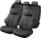 Car Seat Covers Full Set Custom Fit For Hyundai Accent 1999-2022 ,Black | Premium Faux Leather, Waterproof, Anti-Slip, Airbag Compatible, Breathable, Car Seat Protectors, 2 Rows 5 Seats - Image 8