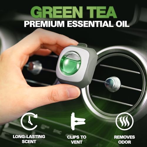 Air Jungles Green Tea Scent Car Air Freshener Vent Clip 6 Ct - Image 2