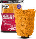 AIDEA Car Wash Mitt Microfiber, 1PK, Car Wash Brush, 7.12''X10.14'' by AIDEAHOME
