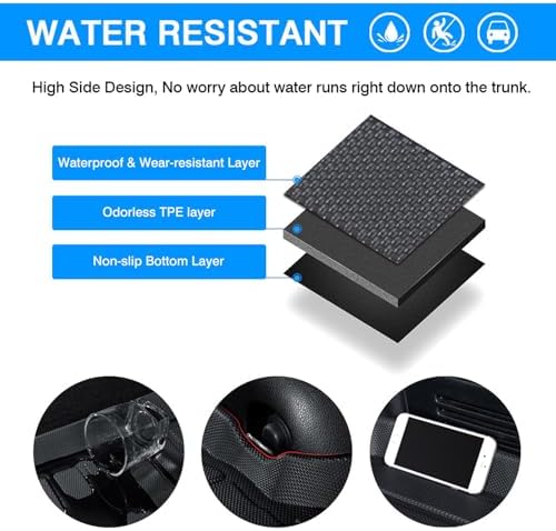 Powerty Trunk Mat for Nissan Murano 2015-2024, All Weather TPE Cargo Mat Liner for Murano Rear Trunk - Image 5