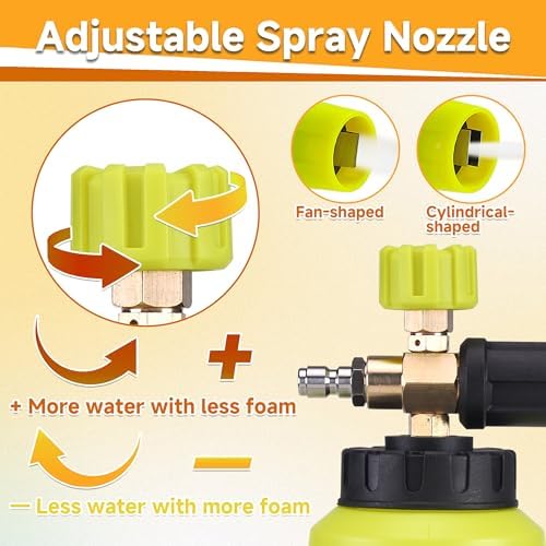 M MINGLE Pressure Washer Gun with Foam Cannon & Dual Connector Accessory - Image 6
