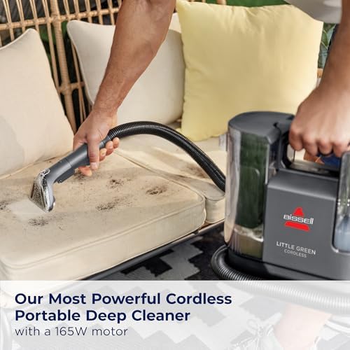 BISSELL Little Green Cordless SmartMix, Powerful Cordless Suction, HydroRinse Self-Cleaning Hose Tool, Pro Oxy Spot & Stain Formula Included - Image 2