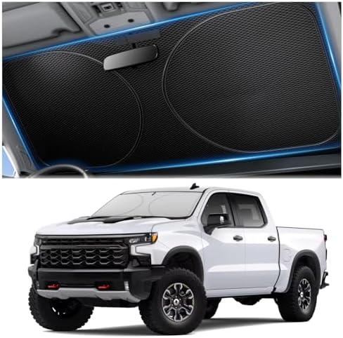 Zanch Windshield Sun Shade for Chevrolet Silverado 1500 2000-2026 by Zanch
