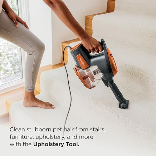 Shark Rocket Corded Stick Vacuum, Carpet & Hard Floors, Gray/Orange, HV301 - Image 6